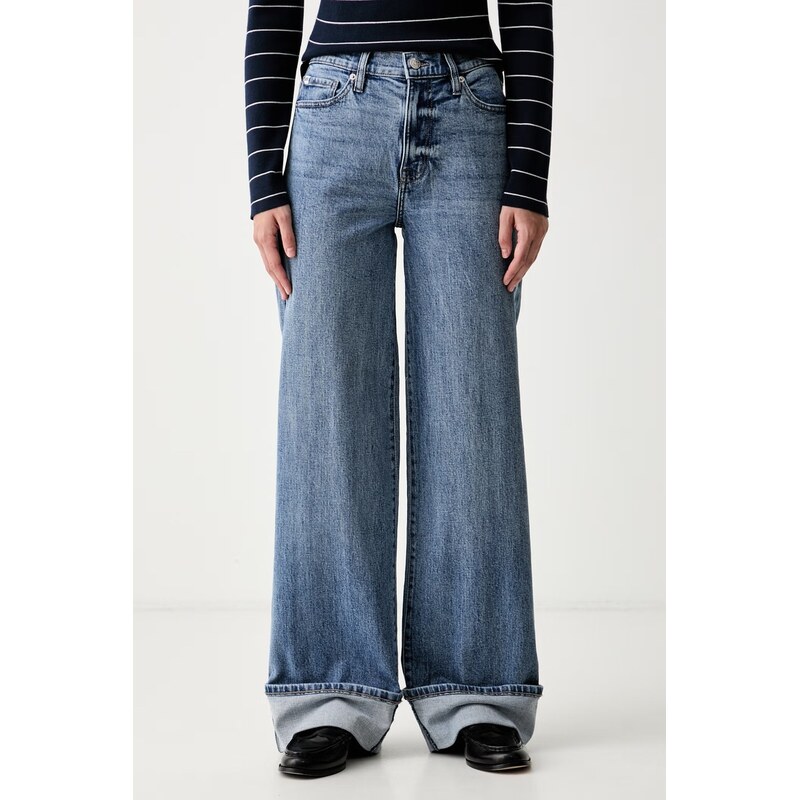 DKNY wide leg džíny dámské
