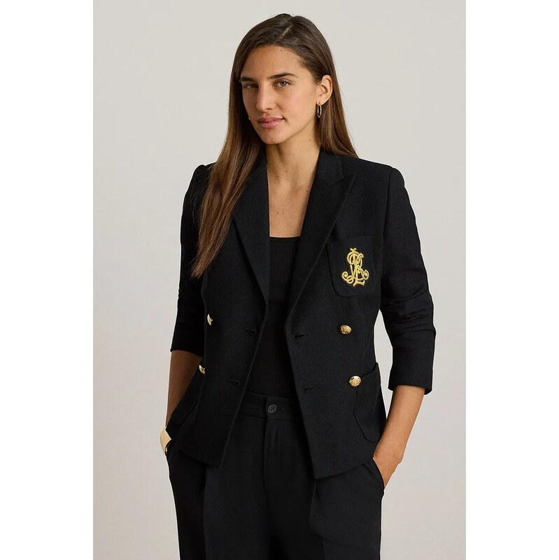Lauren Ralph Lauren dvouřadé sako bavlněné s elastanem