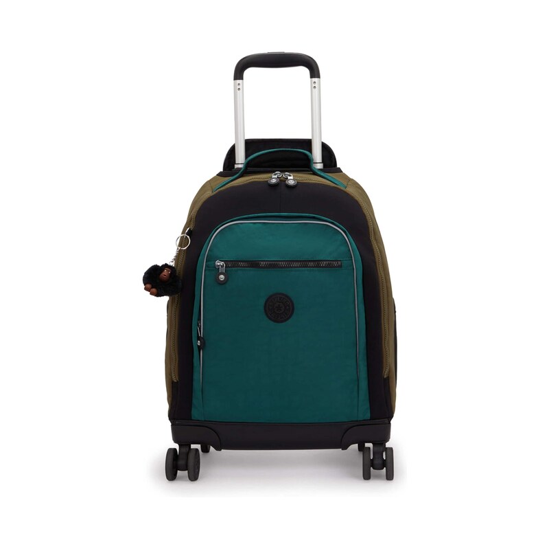 KIPLING Batoh New Zea koňaková / smaragdová