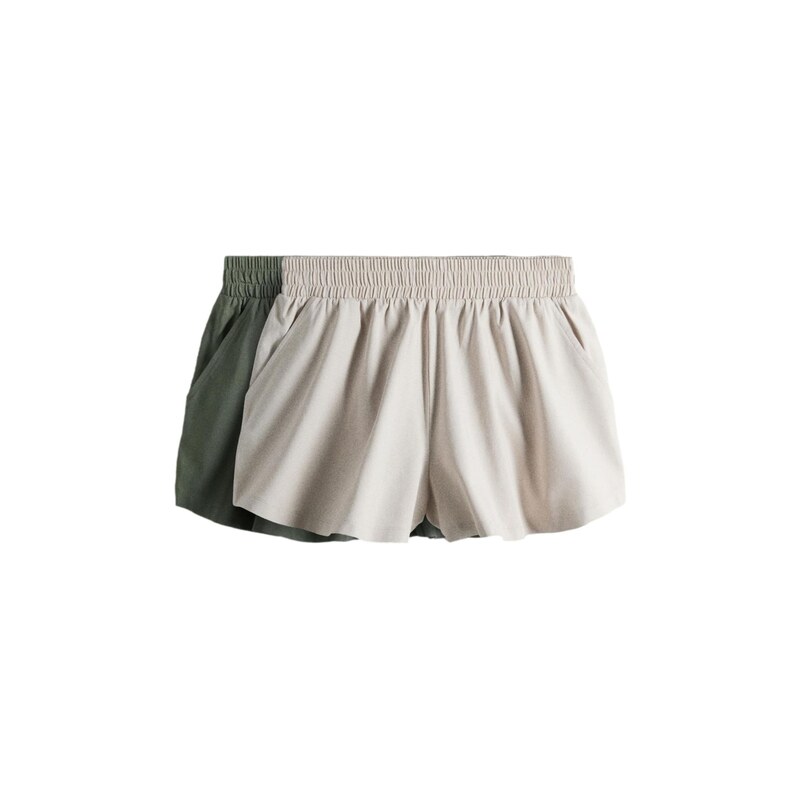 The Set Kalhoty světle šedá / khaki