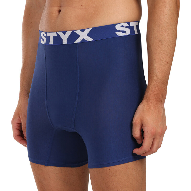 Pánské boxerky Styx long sportovní guma tmavě modré (UN968)
