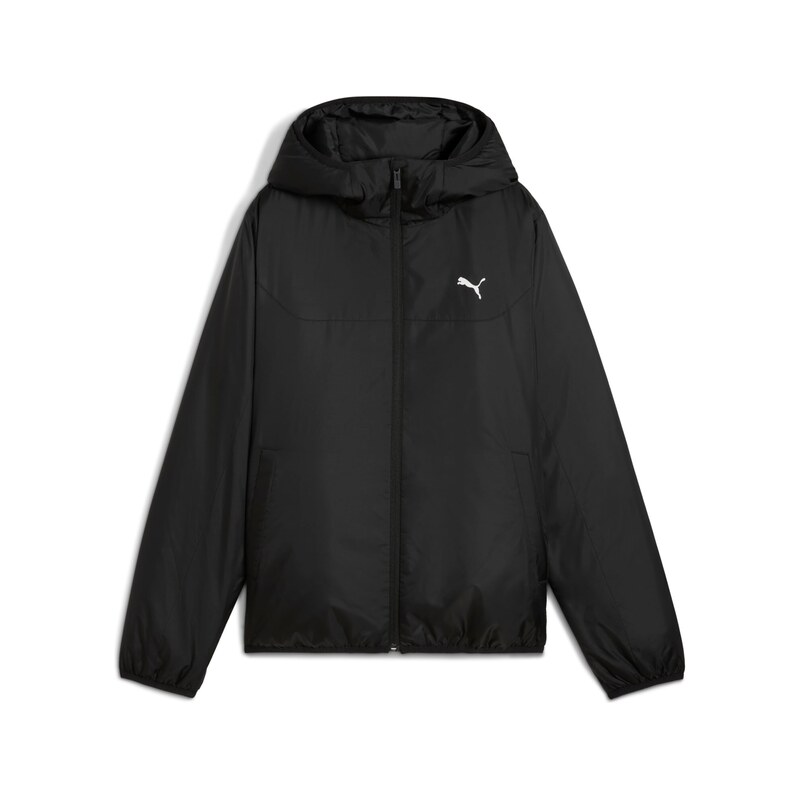 PUMA Sportovní bunda ESS černá / bílá