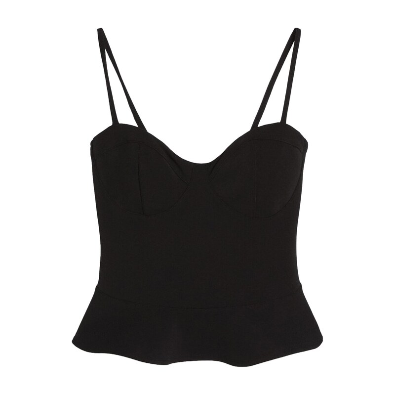 Bershka Top černá
