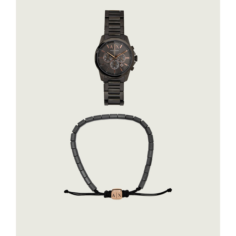 Armani Exchange Hodinky + náramek Banks Chronograph AX7170SET