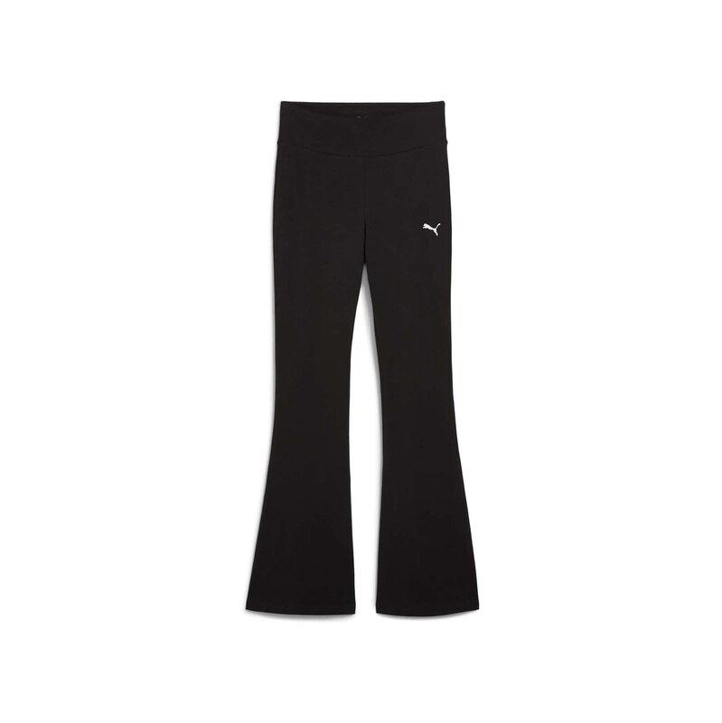 PUMA Sportovní kalhoty Essentials černá / bílá