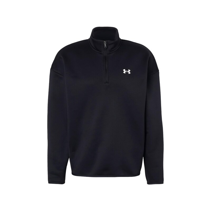 UNDER ARMOUR Sportovní mikina černá / bílá