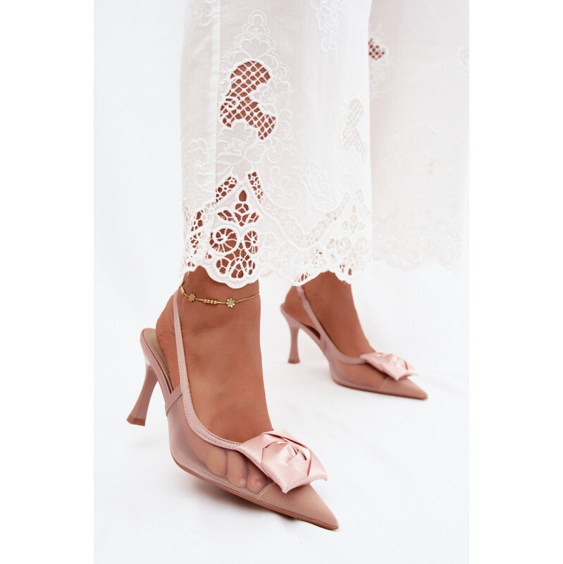 Sandály na podpatku model 228780 Step in style
