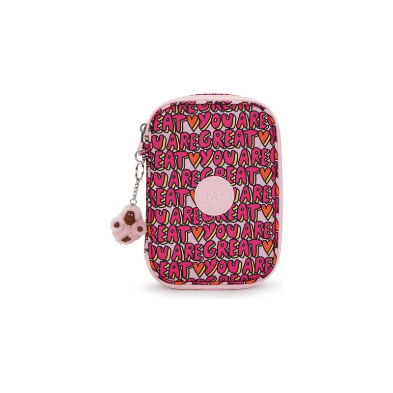 KIPLING Pouzdro 100 PENS tmavě zelená