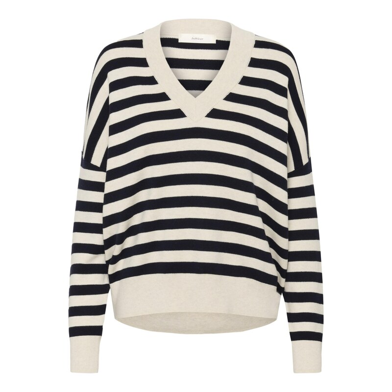 InWear Svetr Foster béžová / černá