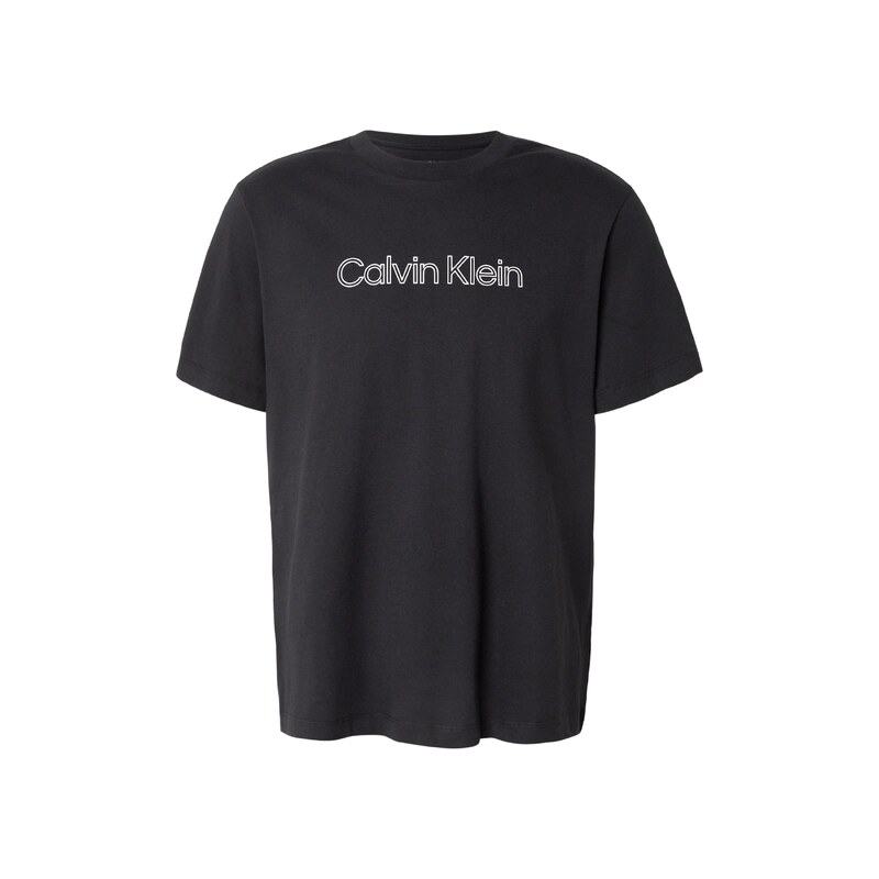 Calvin Klein Jeans Tričko černá / bílá