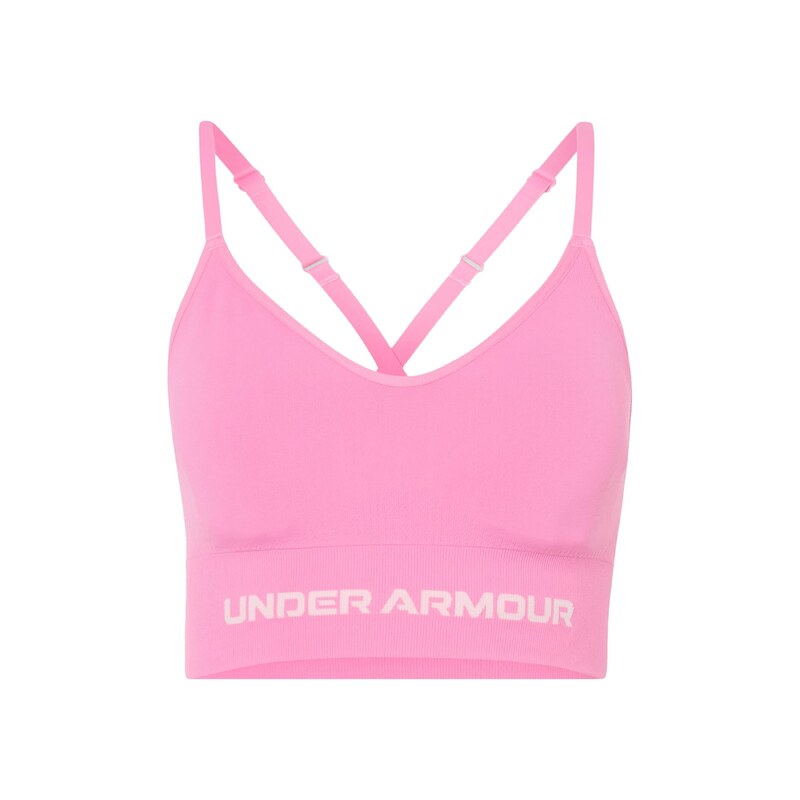 UNDER ARMOUR Sportovní podprsenka Vanish pink / bílá