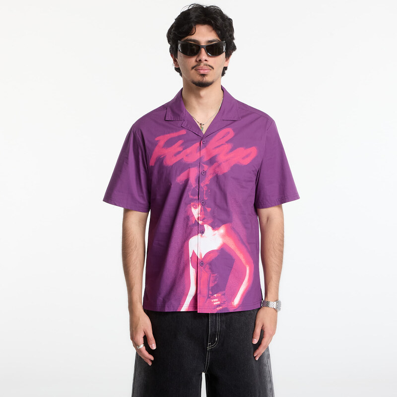 Košile Playboy x FTSHP Camp Shirt Purple XS