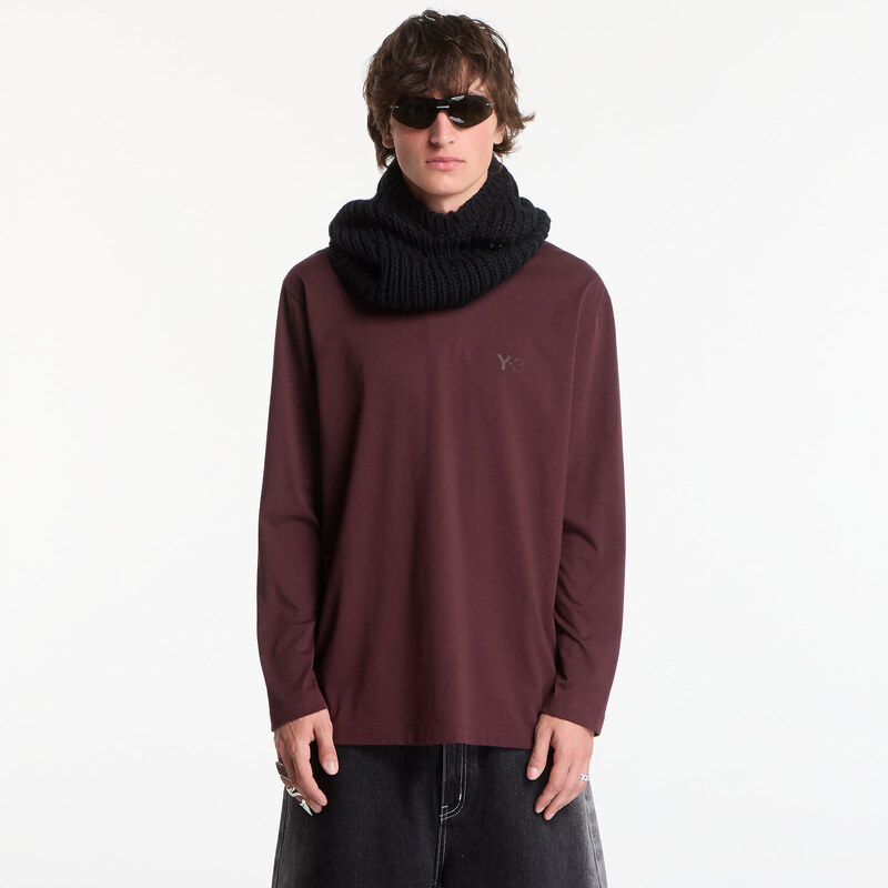 Tričko Y-3 Logo Long Sleeve Long-Sleeve Top UNISEX Night Red L