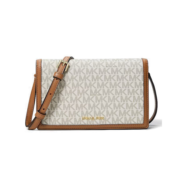Michael Kors crossbody kabelka s překlápkou logo vanilla