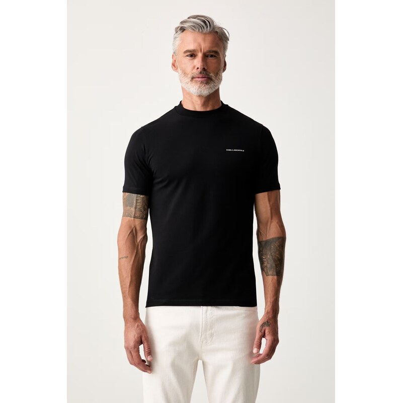 Karl Lagerfeld basic tričko pánské bavlněné s elastanem