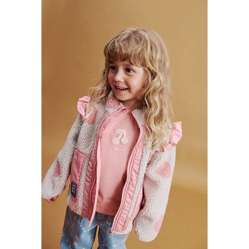 Liewood krátká bunda dětská Noam Pile Jacket w Frill