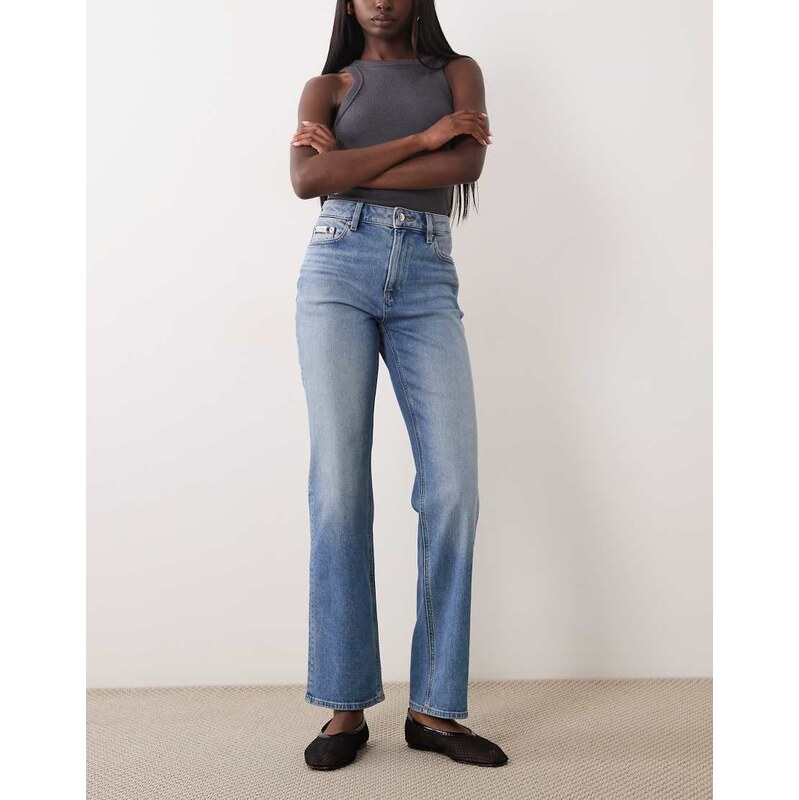Calvin Klein Jeans straight leg jeans in light blue wash