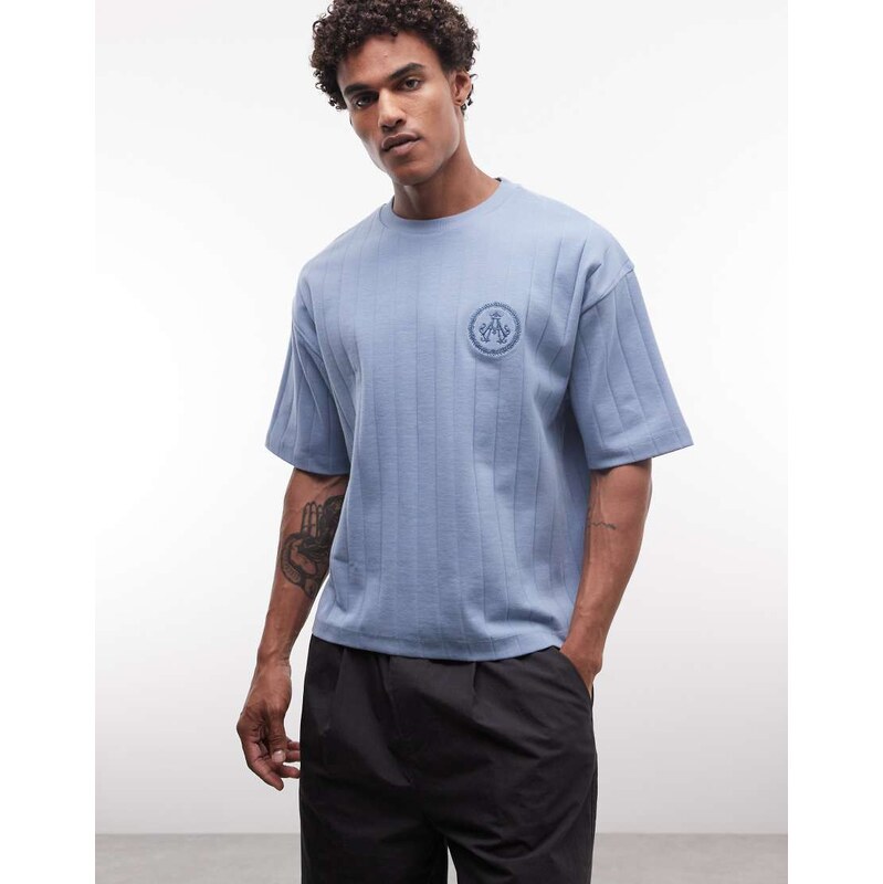 ASOS DESIGN heavyweight boxy oversized t-shirt with chest