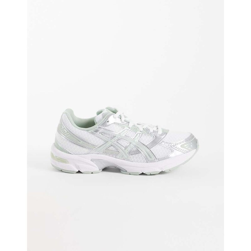 Asics Gel-1130 trainers in sage green and silver