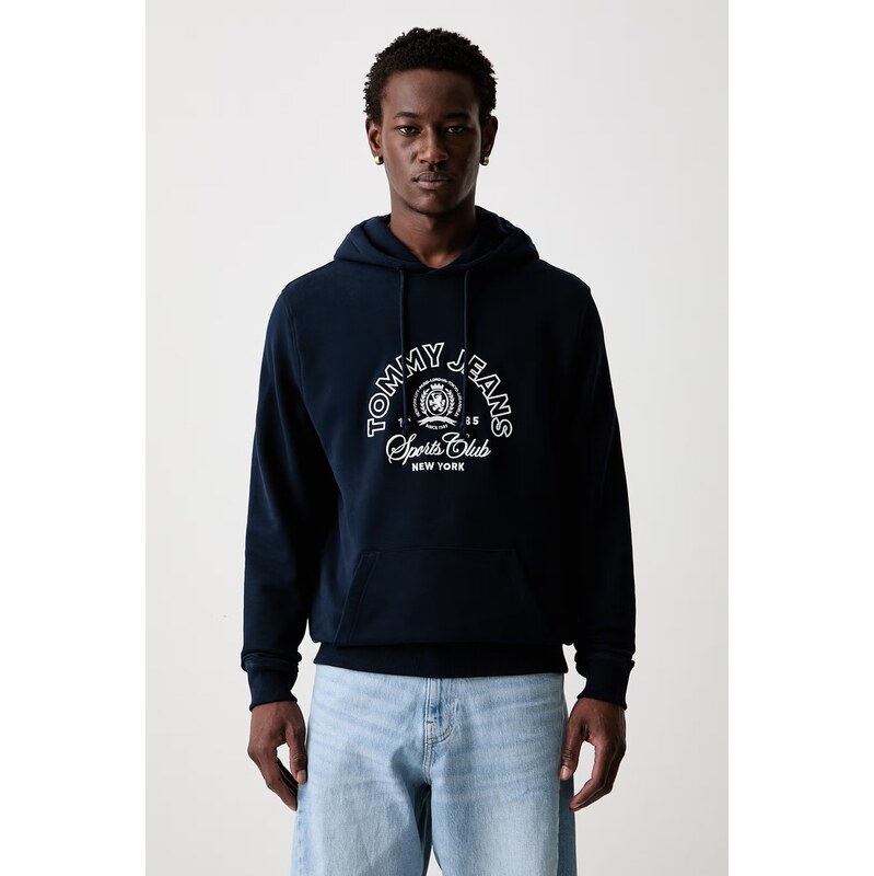 Tommy Jeans mikina s kapucí pánská bavlněná