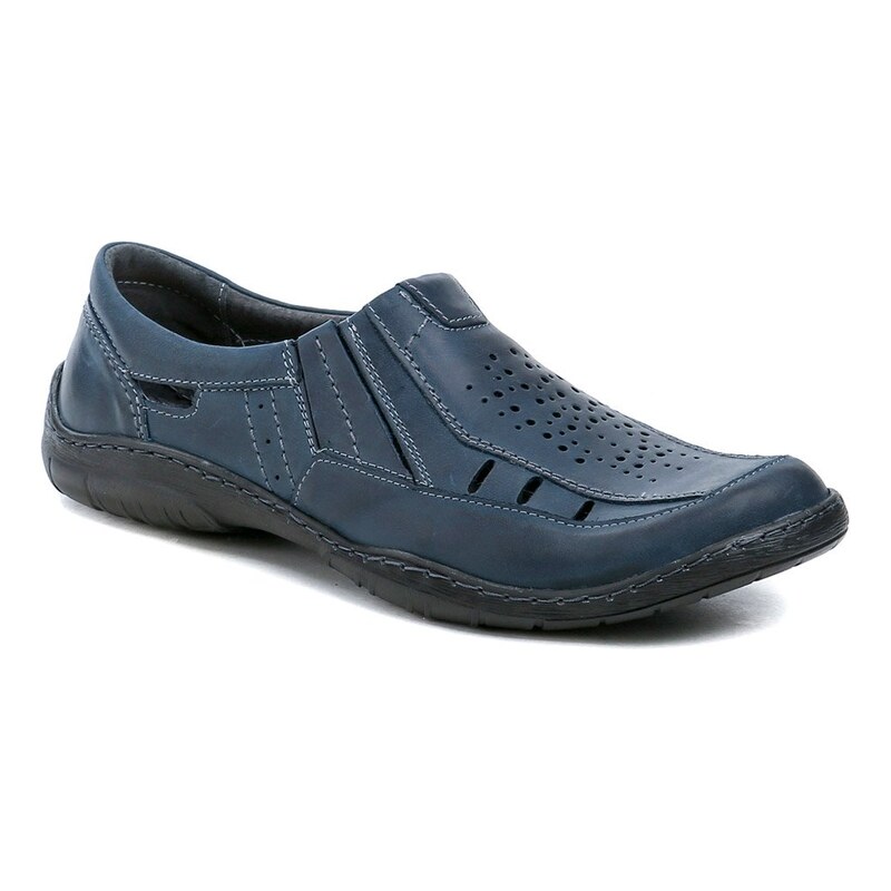Mateos 492B navy pánské nadměrné polobotky