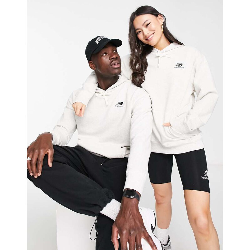 New Balance unisex logo hoodie in grey