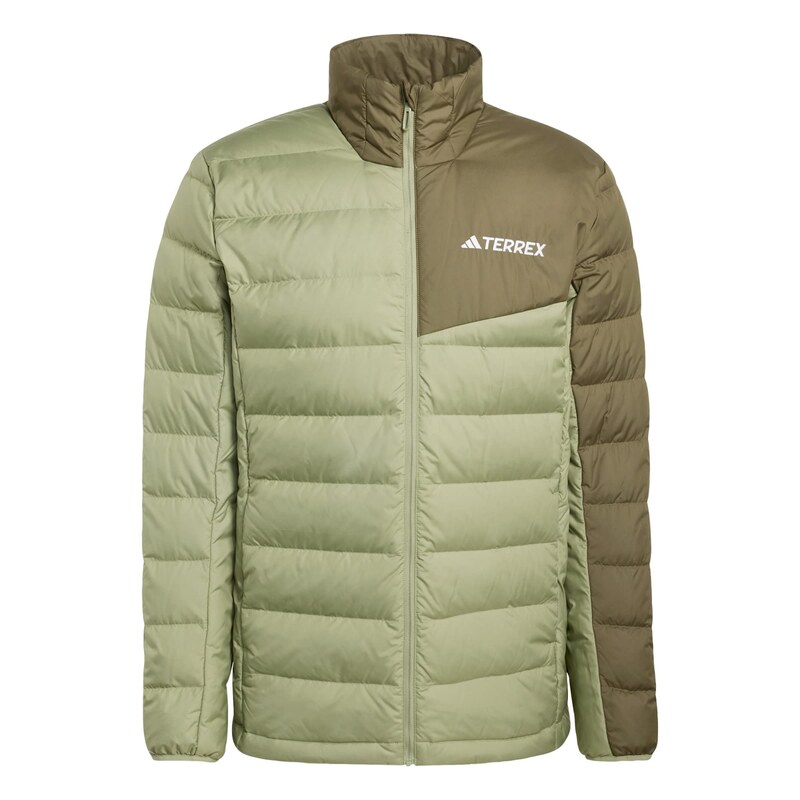 ADIDAS TERREX Outdoorová bunda Multi olivová / světle zelená /