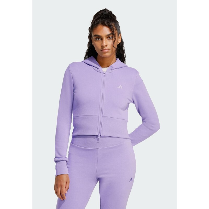 ADIDAS SPORTSWEAR Sportovní mikina Seasonal Essentials fialová
