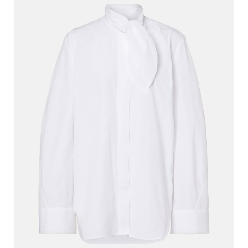 Givenchy Tie-neck cotton shirt