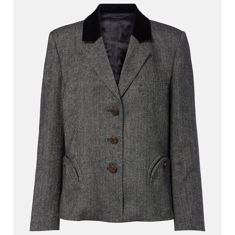 Blazé Milano Shelley wool-blend tweed blazer
