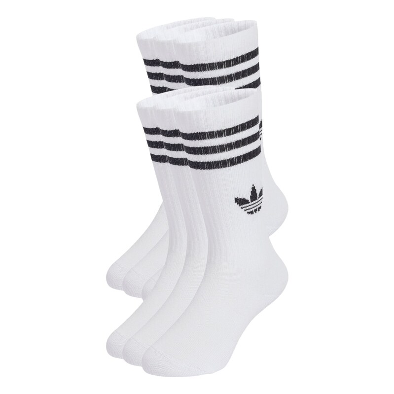 ADIDAS ORIGINALS Ponožky 3-Stripes Crew 6 Pairs Kids černá /