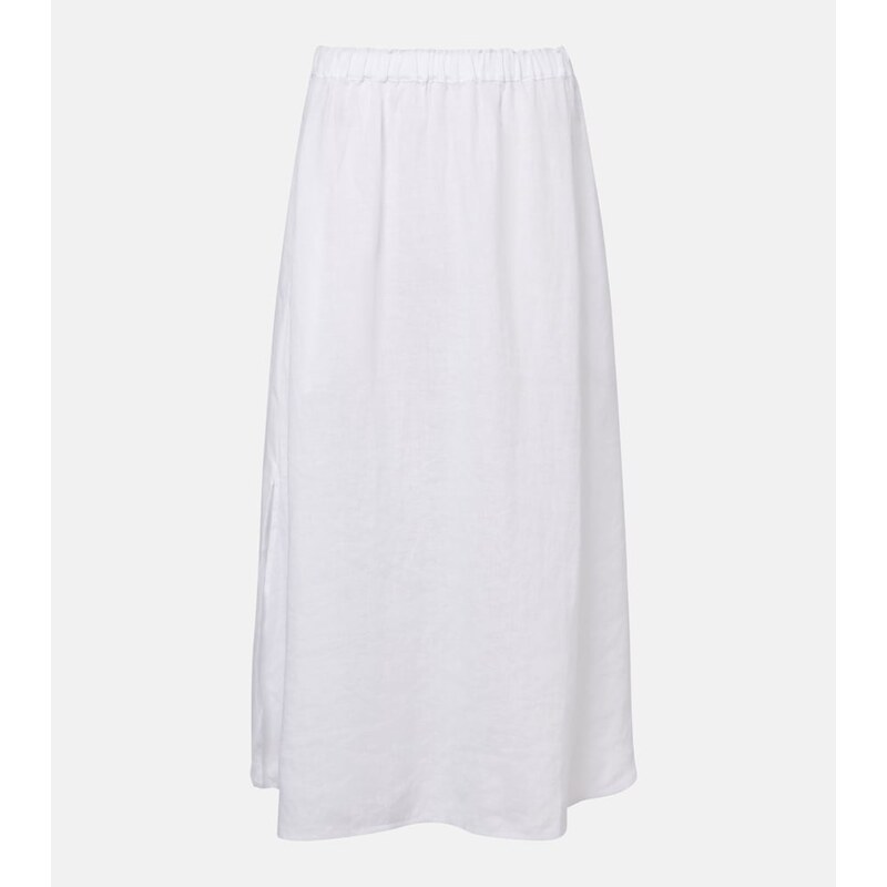 Velvet Virginia linen midi skirt