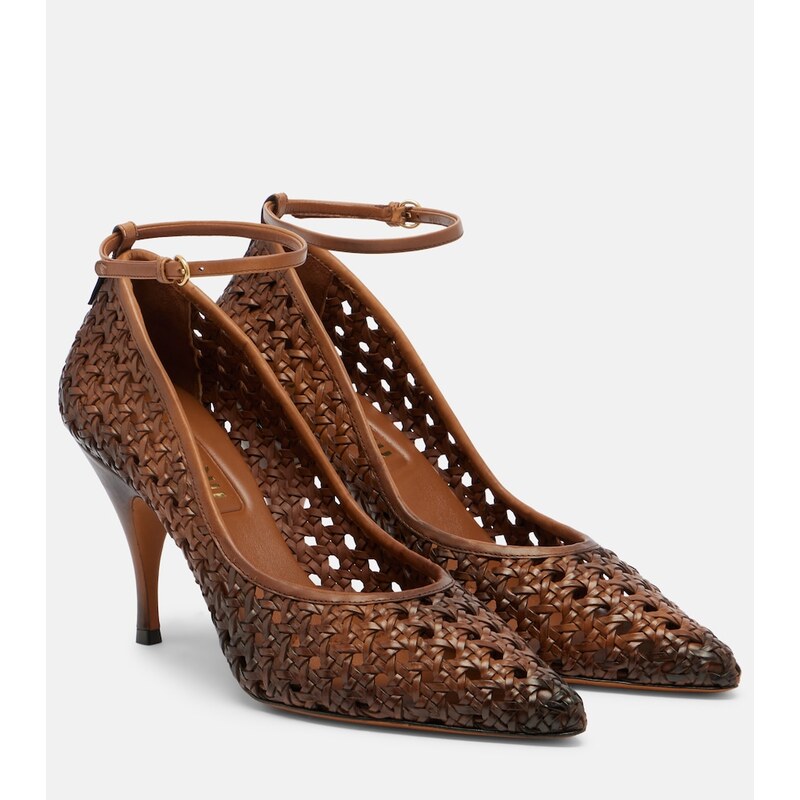 Miu Miu Woven leather pumps