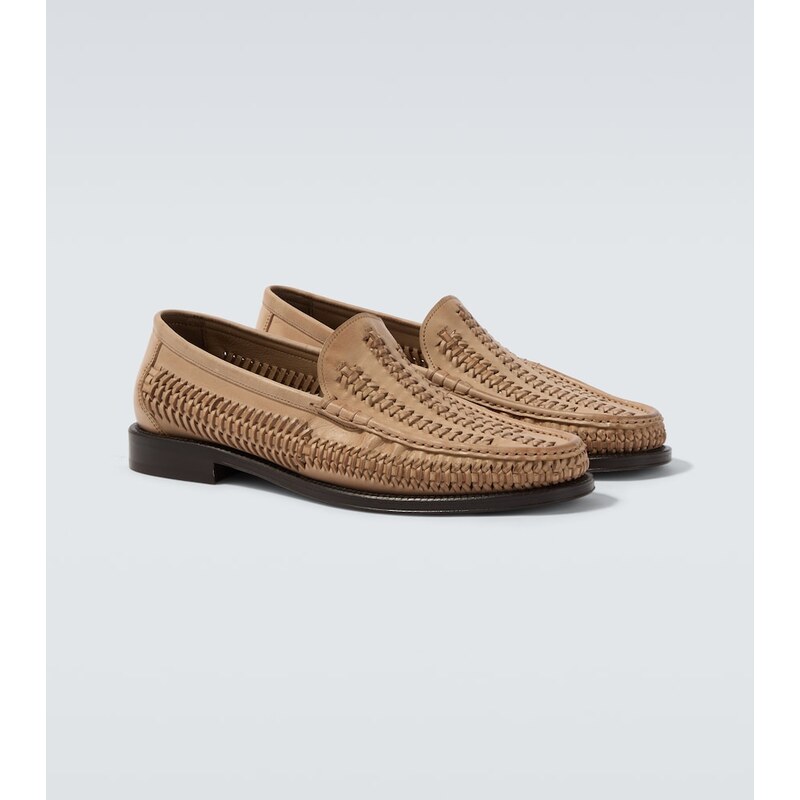 Brunello Cucinelli Woven leather loafers