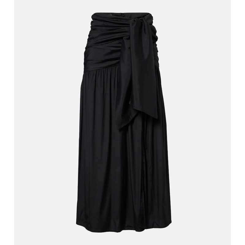 ViX Paula Hermanny Zoe draped midi skirt