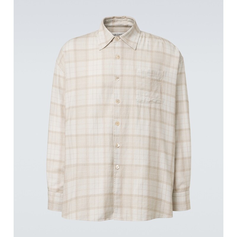 Our Legacy Borrowed plaid cotton flannel shirt
