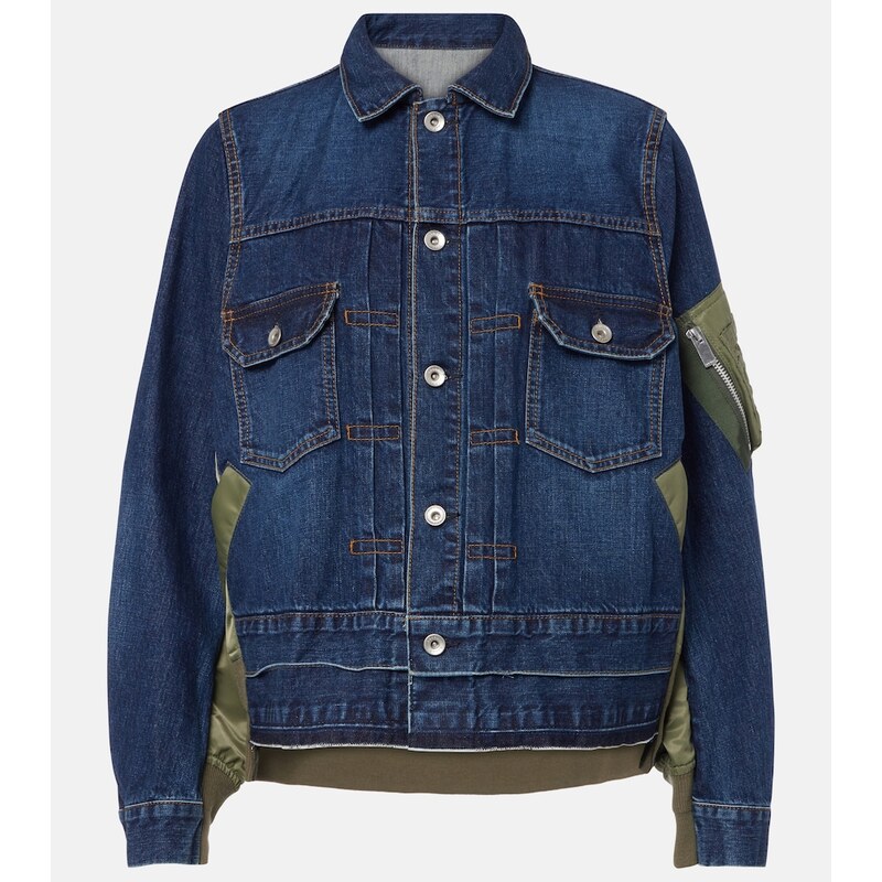 Sacai Denim bomber jacket