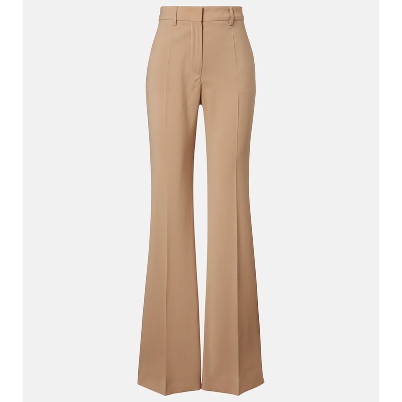 Sportmax Virgin wool flared pants