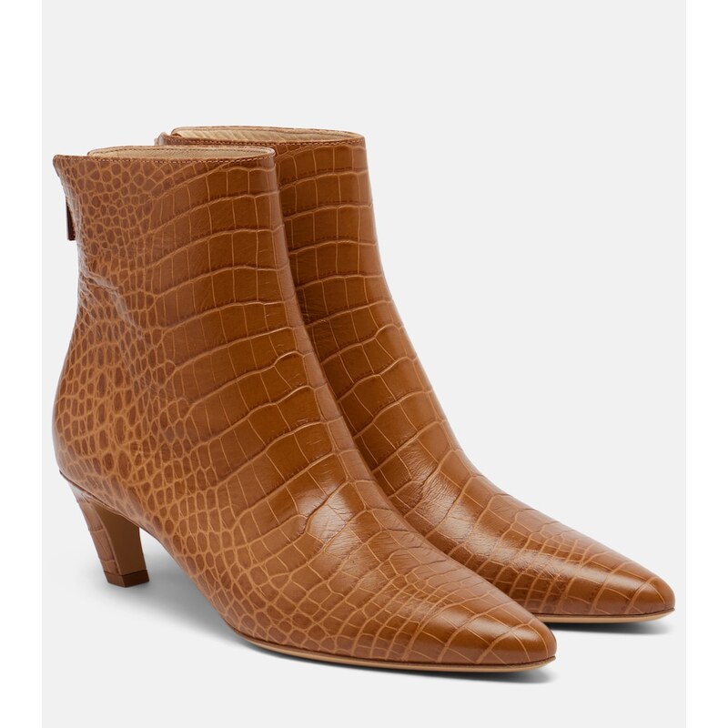 Gabriela Hearst Clayton croc-effect leather ankle boots