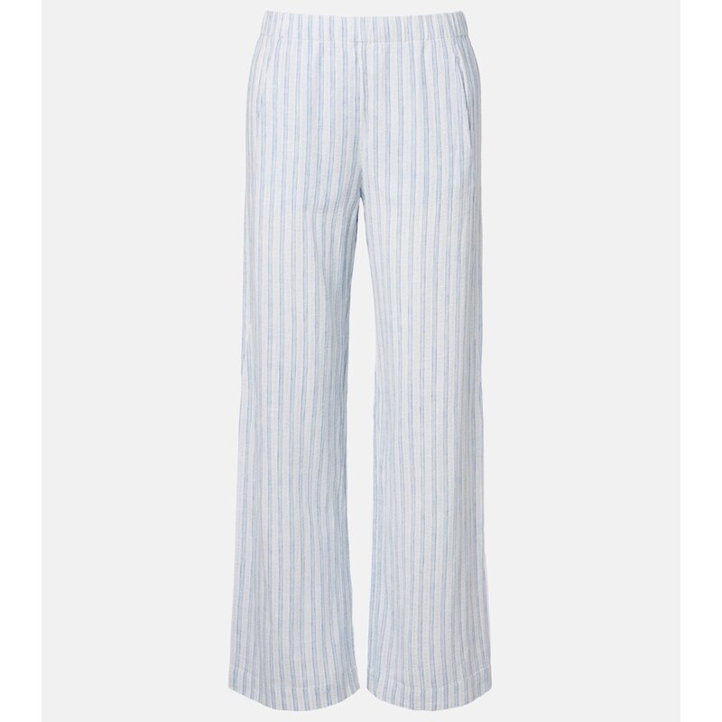 Velvet Evony cotton and linen wide-leg pants