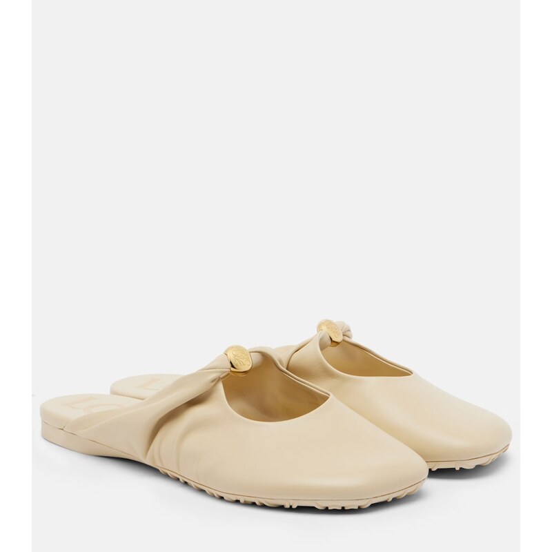 Loewe Pebble Soft leather mules