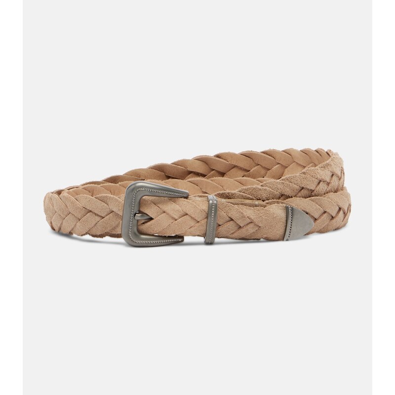 Brunello Cucinelli Monili braided leather belt