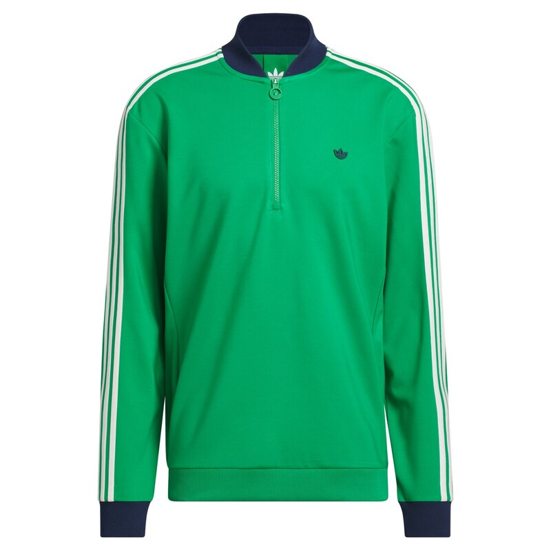 ADIDAS PERFORMANCE Sportovní mikina zelená / bílá