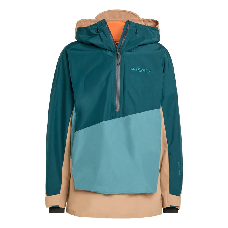 ADIDAS TERREX Outdoorová bunda Xploric aqua modrá / cappuccino /