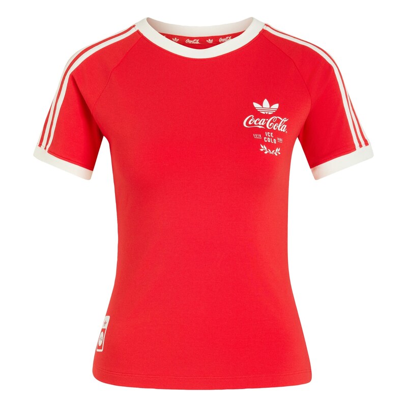 ADIDAS ORIGINALS Tričko jasně červená / offwhite