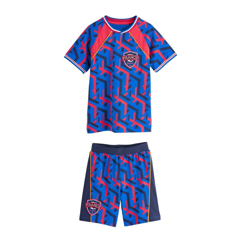 Next Pyžamo Football modrá / marine modrá / červená / bílá