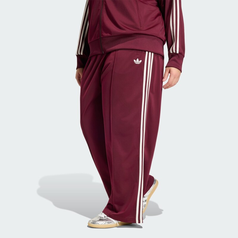 ADIDAS ORIGINALS Kalhoty Firebird burgundská červeň / bílá