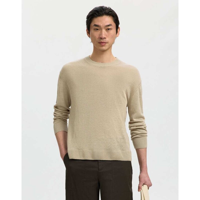 Selected Long sleeved shirt in seneca rock-Green