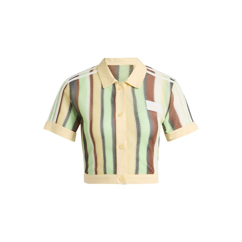 ADIDAS ORIGINALS Tričko Glow světle hnědá / pastelově žlutá /