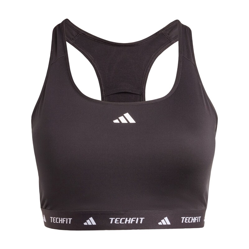 ADIDAS PERFORMANCE Sportovní podprsenka černá / bílá